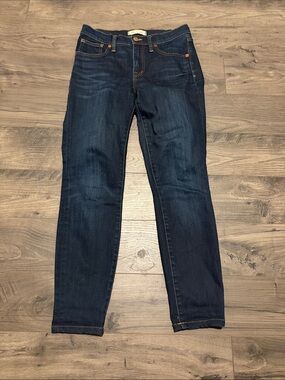Madewell Dark Blue Women's high rise skinny jeans